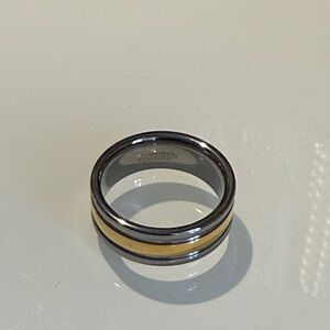Men's Two-Tone Tungsten Carbide Ring